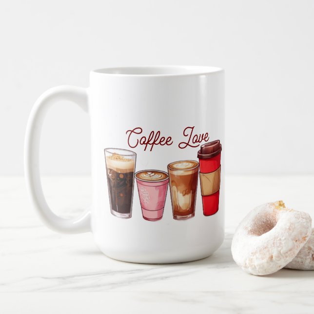 Cute Coffee Cups Mug Cozy Coffee Lover Ceramic Cup Kaffeetasse (Mit Donut)