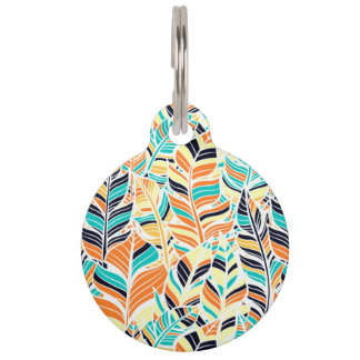 Cute colorful boho leaves pattern haustiermarke