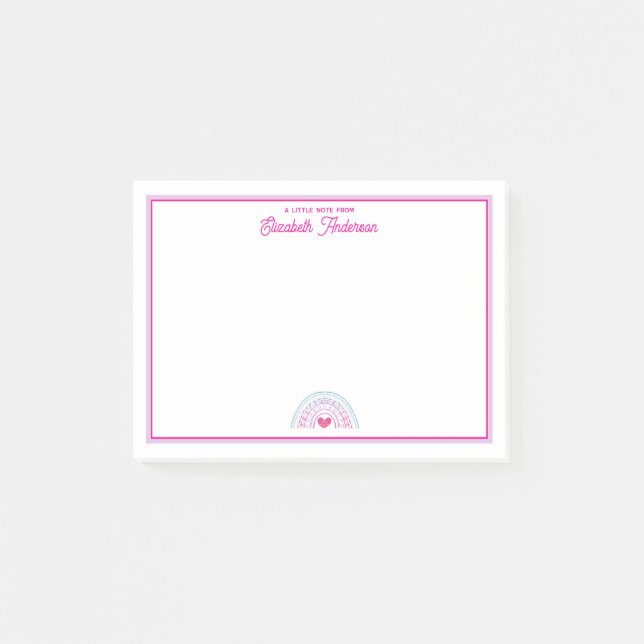 Cute Colorful Boho Rainbow Girls Post-it Klebezettel (Vorderseite)