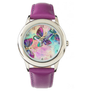 Cute Colorful Butterflies - Armbanduhr