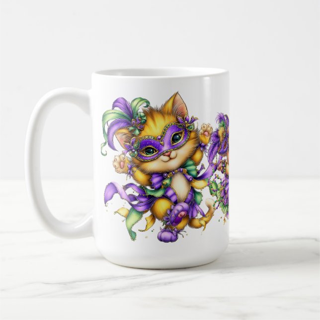 CUTE COLORFUL MARDI GRAS ANIMALS KAFFEETASSE (Links)