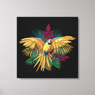 Cute colorful Parrot Design Leinwanddruck