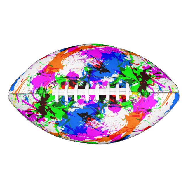 Cute colorful splatter paint design football (Vorderseite)