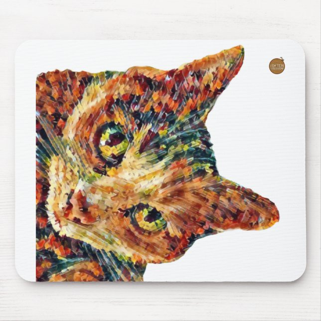 Cute Colourful Cat Mousemat Mousepad (Vorne)
