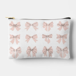Cute Coquette Bow Pink Blush Zubehörtasche