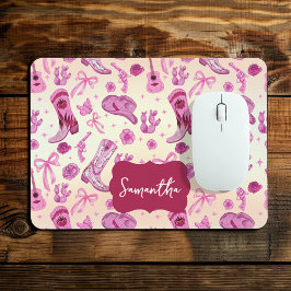 Cute Coquette country girl aesthetic pattern Mousepad