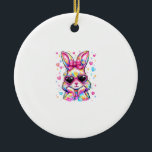 Cute Coquette Tie Dye Rabbit Easter Bunny Women Gi Keramik Ornament<br><div class="desc">Cute Coquette Tie Dye Rabbit Easter Bunny Women Girl Kid T-Shirt</div>