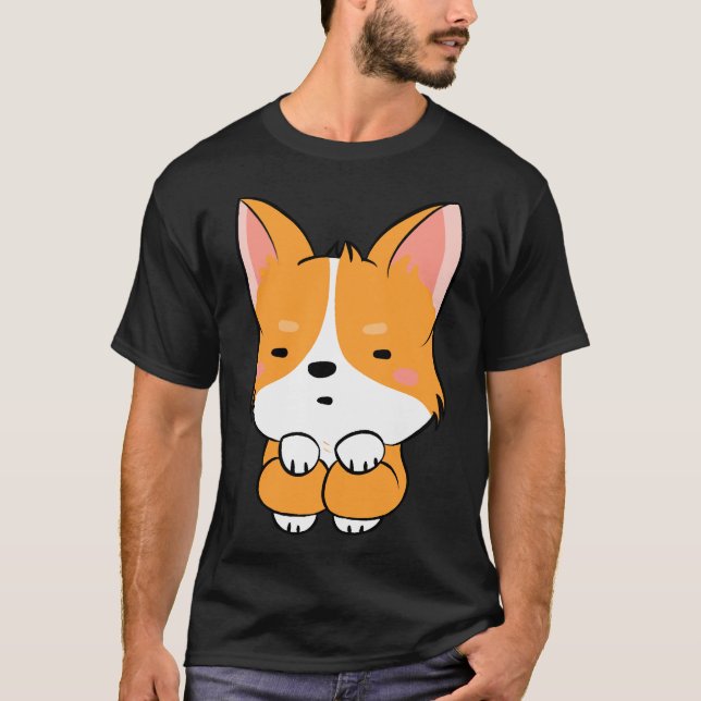 Cute Corgi  740 T-Shirt (Vorderseite)