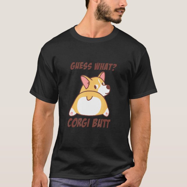 Cute Corgi Butt T-Shirt (Vorderseite)