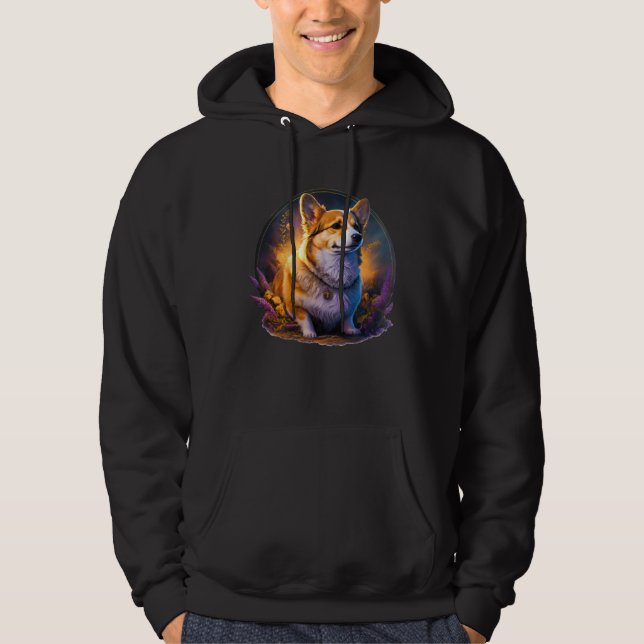 Cute Corgi Cool Pembroke Welsh Corgi  18 Hoodie (Vorderseite)