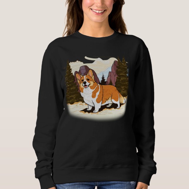Cute Corgi Cool Pembroke Welsh Corgi  7 Sweatshirt (Vorderseite)