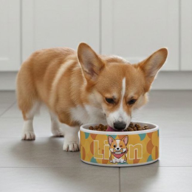Cute Corgi Dog Bowls, Funny Pattern Puppy  Napf (Von Creator hochgeladen)