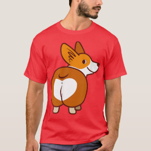 Cute Corgi Funny Corgi Dog Art -737 T-Shirt