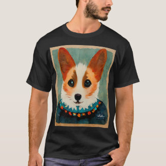 Cute Corgi Painting-757 T-Shirt