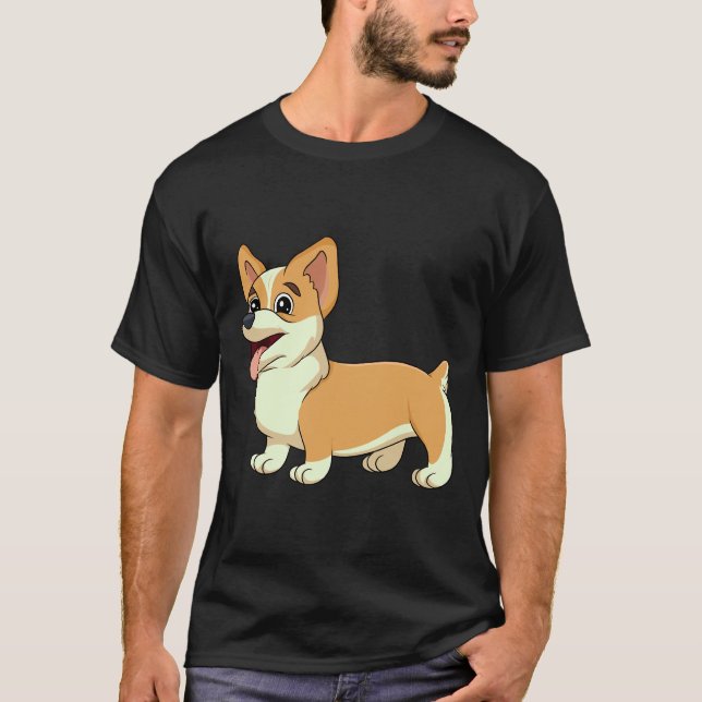 Cute Corgi      T-Shirt (Vorderseite)