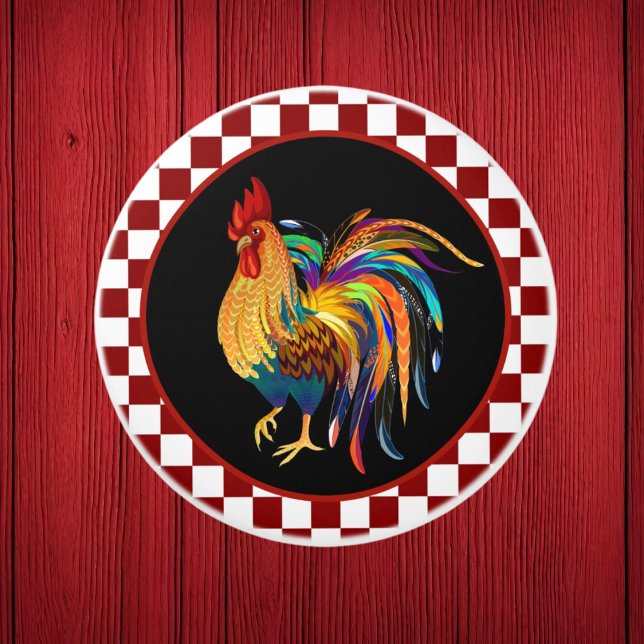 cute Country rooster Farmhouse decor Keramikknauf (Von Creator hochgeladen)