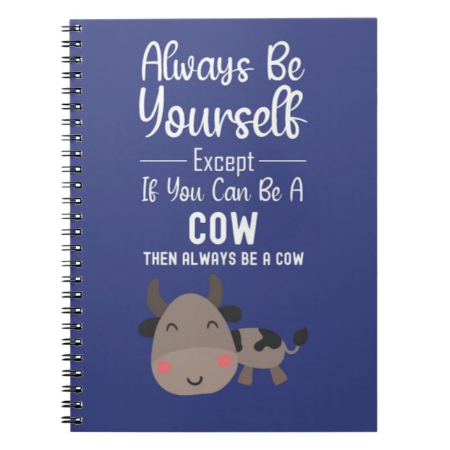Cute Cow Lover Gifts Funny Farmer Farm Animal Notizblock (Vorderseite)