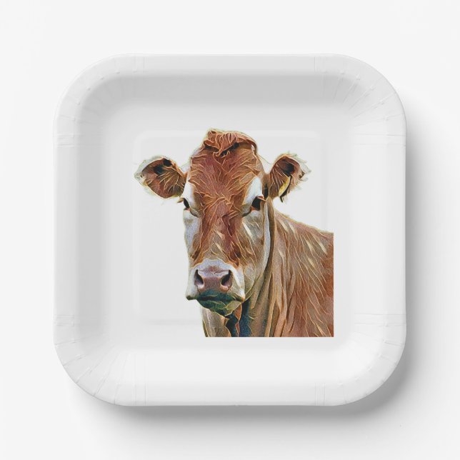 CUTE COW PAPPTELLER (Vorderseite)