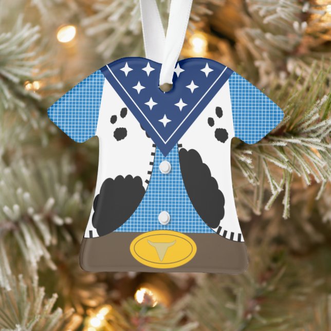 Cute Cowboy Personalized Ornament (Baum)
