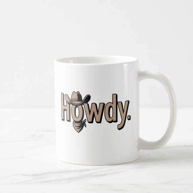 Cute Cowboy Western Cowboy Outfit Men  Kaffeetasse (Rechts)