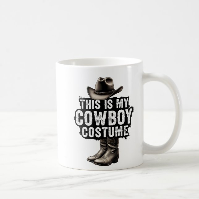 Cute Cowboy Western Cowboy Outfit Men  Kaffeetasse (Rechts)