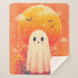 Cute Cozy Halloween Blanket Sherpadecke