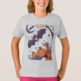 Cute & Cozy Halloween Tumblers with Smiling Bats,  T-Shirt