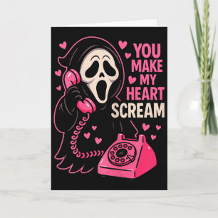 Cute Creepy Horror Lässt Mein Herz Schreien Valent Karte