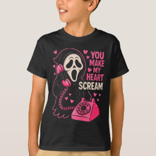 Cute Creepy Horror Lässt Mein Herz Schreien Valent T-Shirt