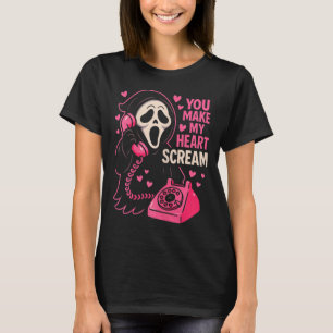 Cute Creepy Horror Lässt Mein Herz Valentinstag Sc T-Shirt