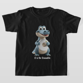 Cute Crocodile Kids T-Shirt | C is for Crocodile A