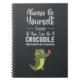 Cute Crocodile Lover Gifts Funny Animal Humor Notizblock