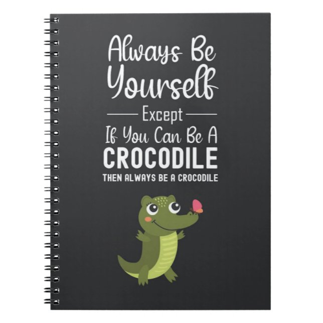 Cute Crocodile Lover Gifts Funny Animal Humor Notizblock (Vorderseite)