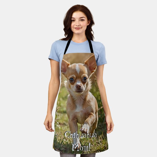 Cute Customizable Chihuahua Apron Schürze (Getragen)