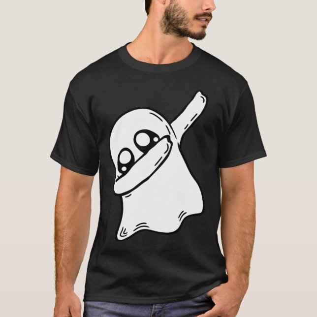 Cute Dabbing Ghost Dab Dance Gesture Pose Hallowee T-Shirt (Vorderseite)