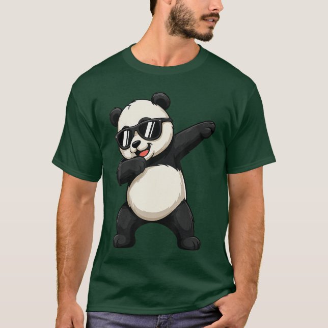 Cute Dabbing Panda Bear Outfit Boyeen Men Dab Anim T-Shirt (Vorderseite)