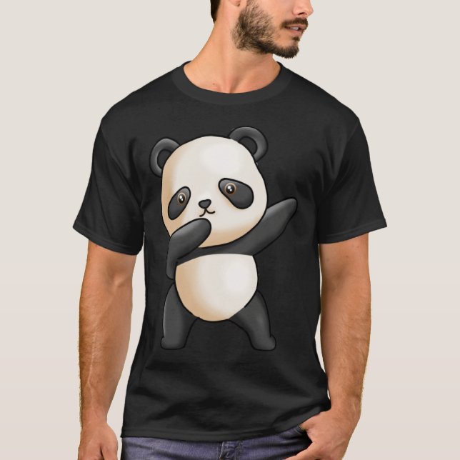 Cute Dabbing Panda Cute Animal Giant Panda Bear Da T-Shirt (Vorderseite)