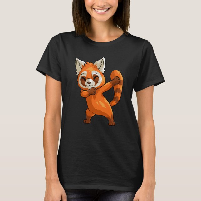 Cute Dabbing Red Panda For Boys Girls Red Panda T-Shirt (Vorderseite)