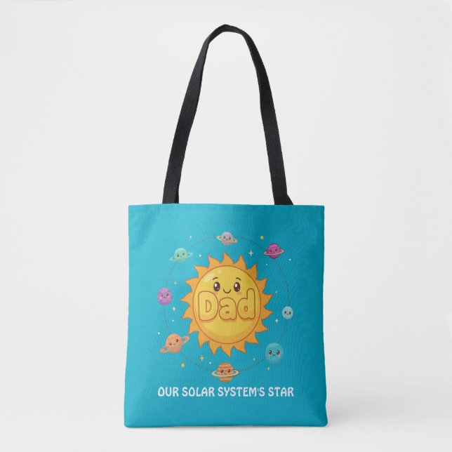 Cute Dad Solar System Star Space Cartoon (Vorderseite)