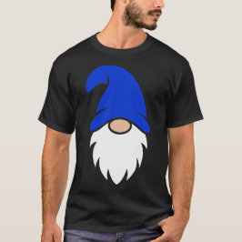 Cute Dark Blue Christmas Gnome T-Shirt