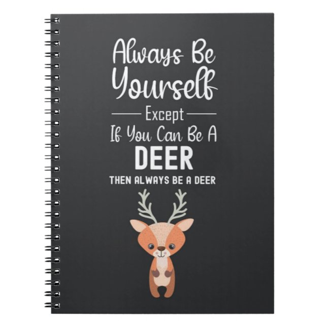 Cute Deer Lover Gifts Animals Wildlife Funny Humor Notizblock (Vorderseite)