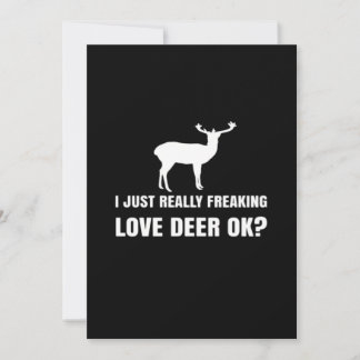 Cute Deer Lover Trendy Modern Aesthetic Feiertagskarte