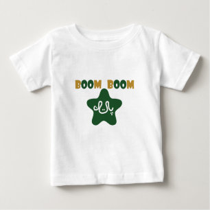 CUTE Design BOOM BOOM Pakistan Cricket Fans Baby T-shirt