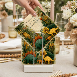 Cute Dinosaur Baby Shower Serviette