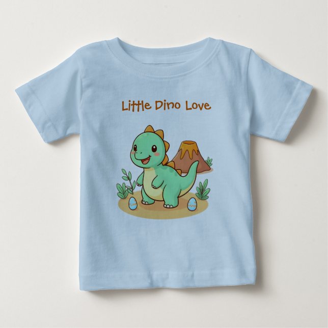 Cute Dinosaur Cotton Tee  (Vorderseite)
