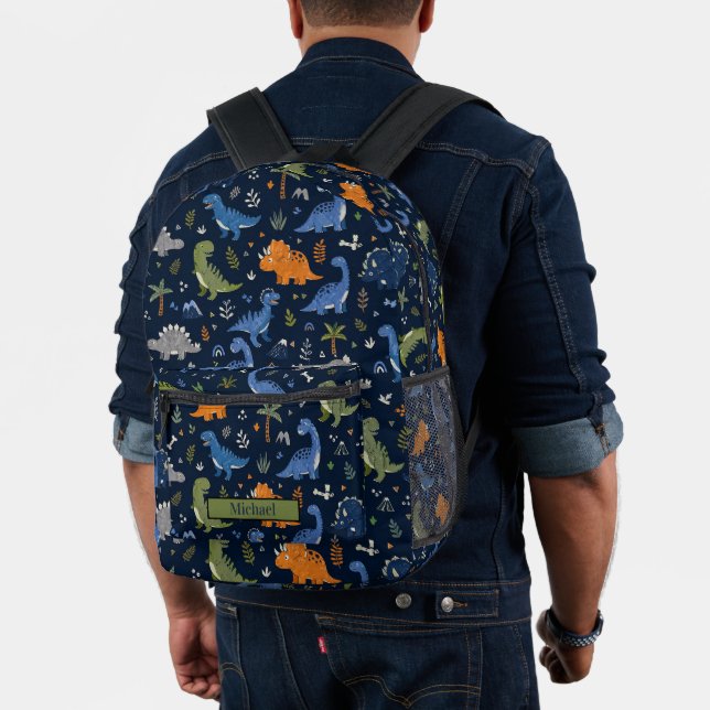 Cute Dinosaur Pattern Colorful  Bedruckter Rucksack (Insitu (Modell))