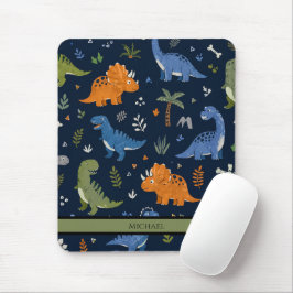 Cute Dinosaur Pattern Colorful  Mousepad