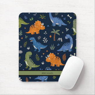 Cute Dinosaur Pattern Colorful  Mousepad