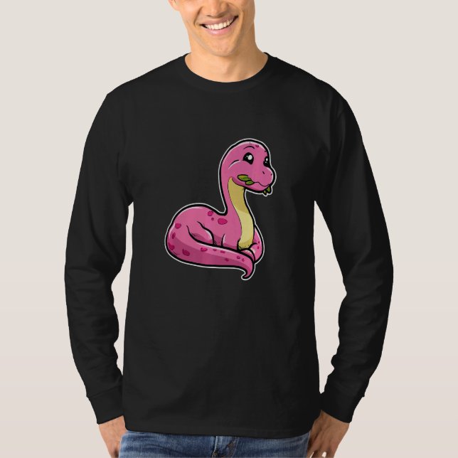 Cute Dinosaur Primeval Animal Apatosaurus Premium T-Shirt (Vorderseite)