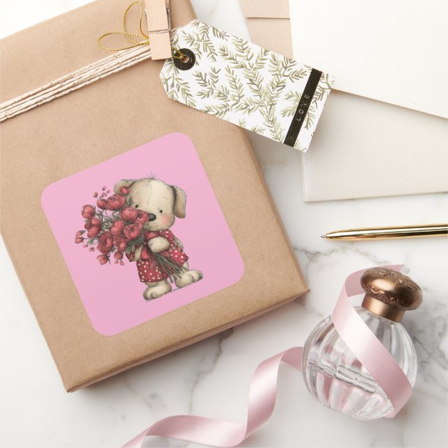 Cute Dog 3 Inch Sticker – Adorable Kawaii Design (Schenken)